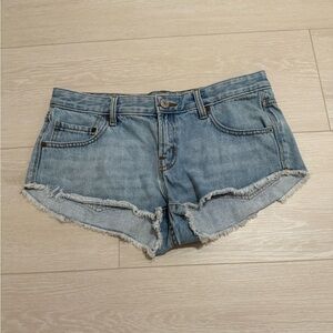 ✨ [BDG] Blue Jean Dolphin Low Rise Shorts Distressed Cut-Off Style